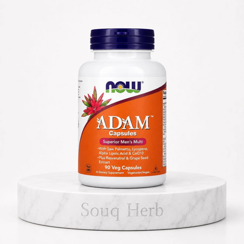 كبسولات آدم مالتي فيتامين للرجال 90 كبسولة نباتية ناو فودز من سوق هيرب السعودية | NOW ADAM Superior Men's Multi 90 Veg Capsules from Souq Herb Saudi Arabia