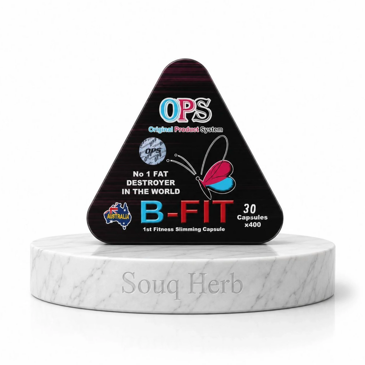 كبسولات بي فيت الطبيعية للتخسيس أو بي إس من سوق هيرب السعودية | OPS B-Fit Natural Slimming Capsules from Souq Herb Saudi Arabia