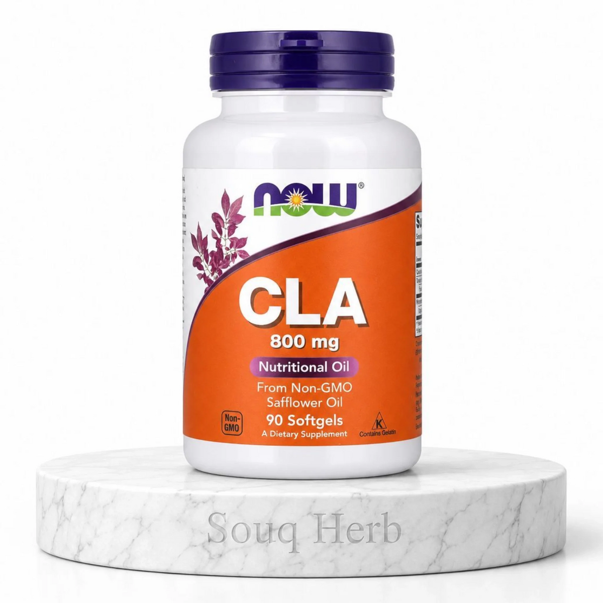 كبسولات سي إل إيه 800 ملجم 90 كبسولة جيلاتينية ناو فودز من سوق هيرب السعودية | NOW CLA 800 mg Safflower Oil 90 Softgels from Souq Herb Saudi Arabia