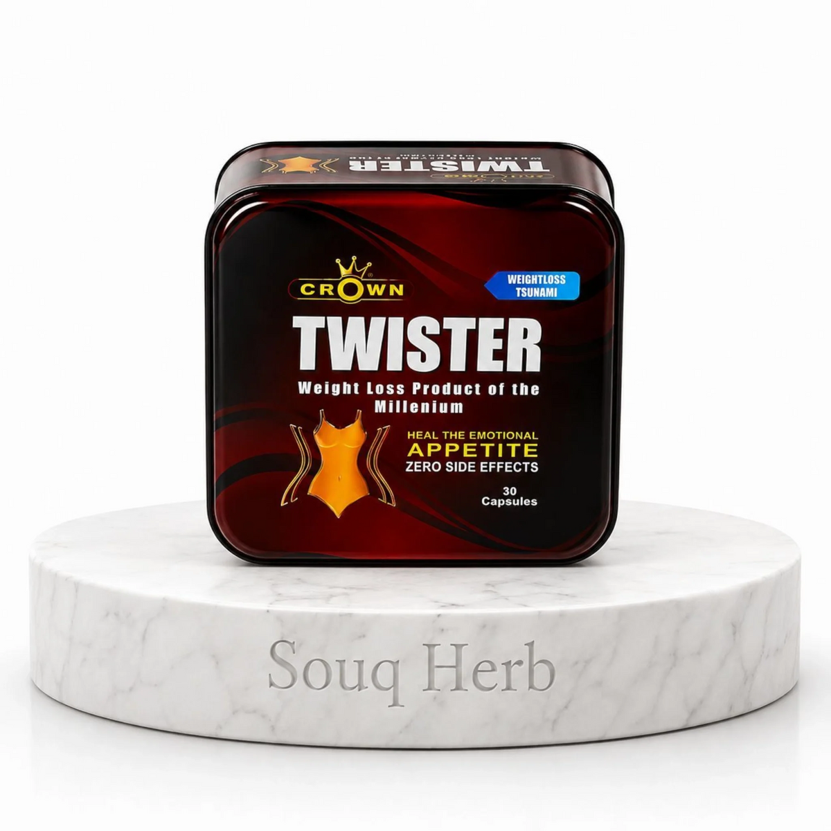 كبسولات كراون تويستر الطبيعية للتخسيس كراون من سوق هيرب السعودية | Crown Twister Natural Slimming Capsules from Souq Herb Saudi Arabia