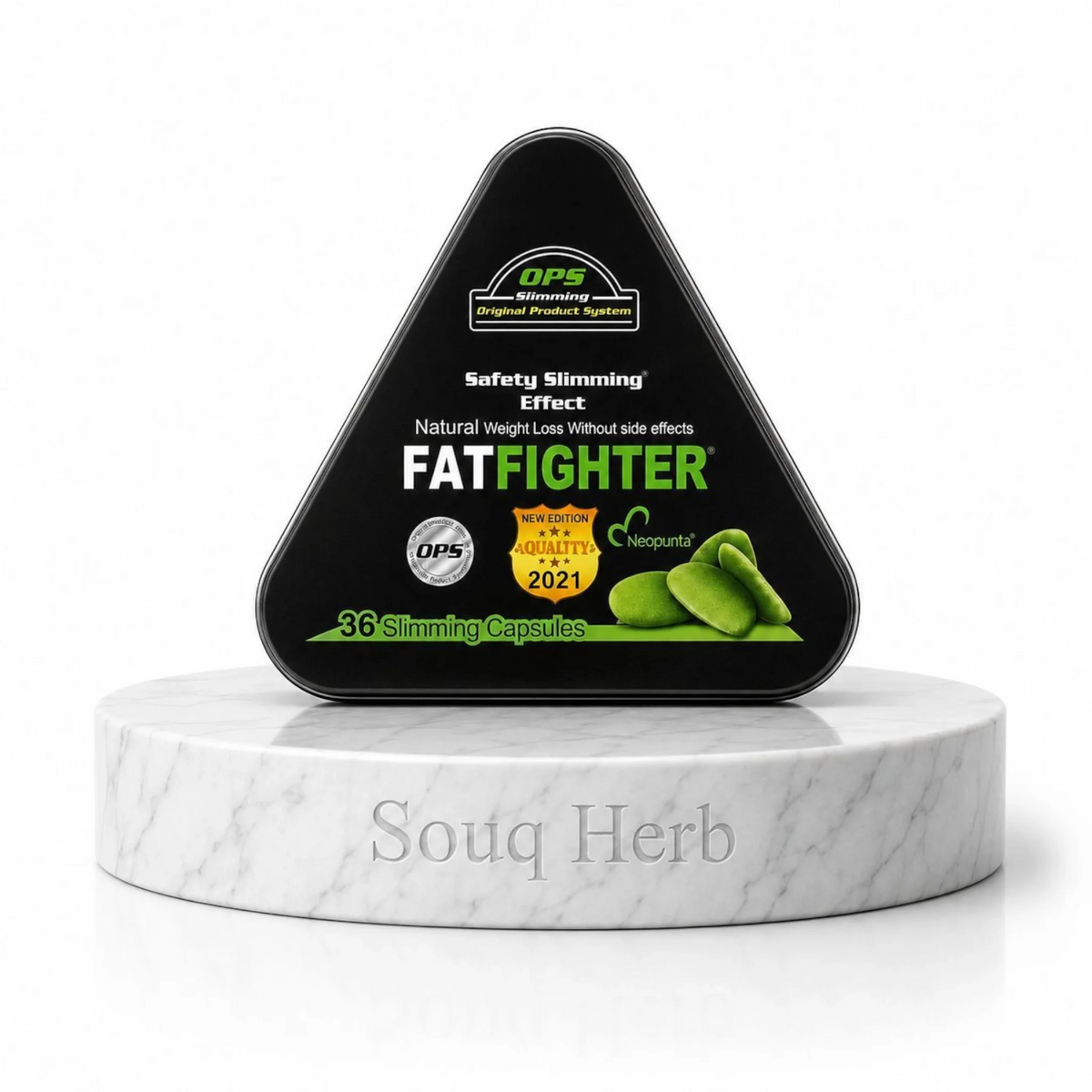 كبسولات فات فايتر الطبيعية للتخسيس 36 كبسولة أو بي إس من سوق هيرب السعودية | OPS Fat Fighter Natural Slimming Capsules 36 Capsules from Souq Herb Saudi Arabia