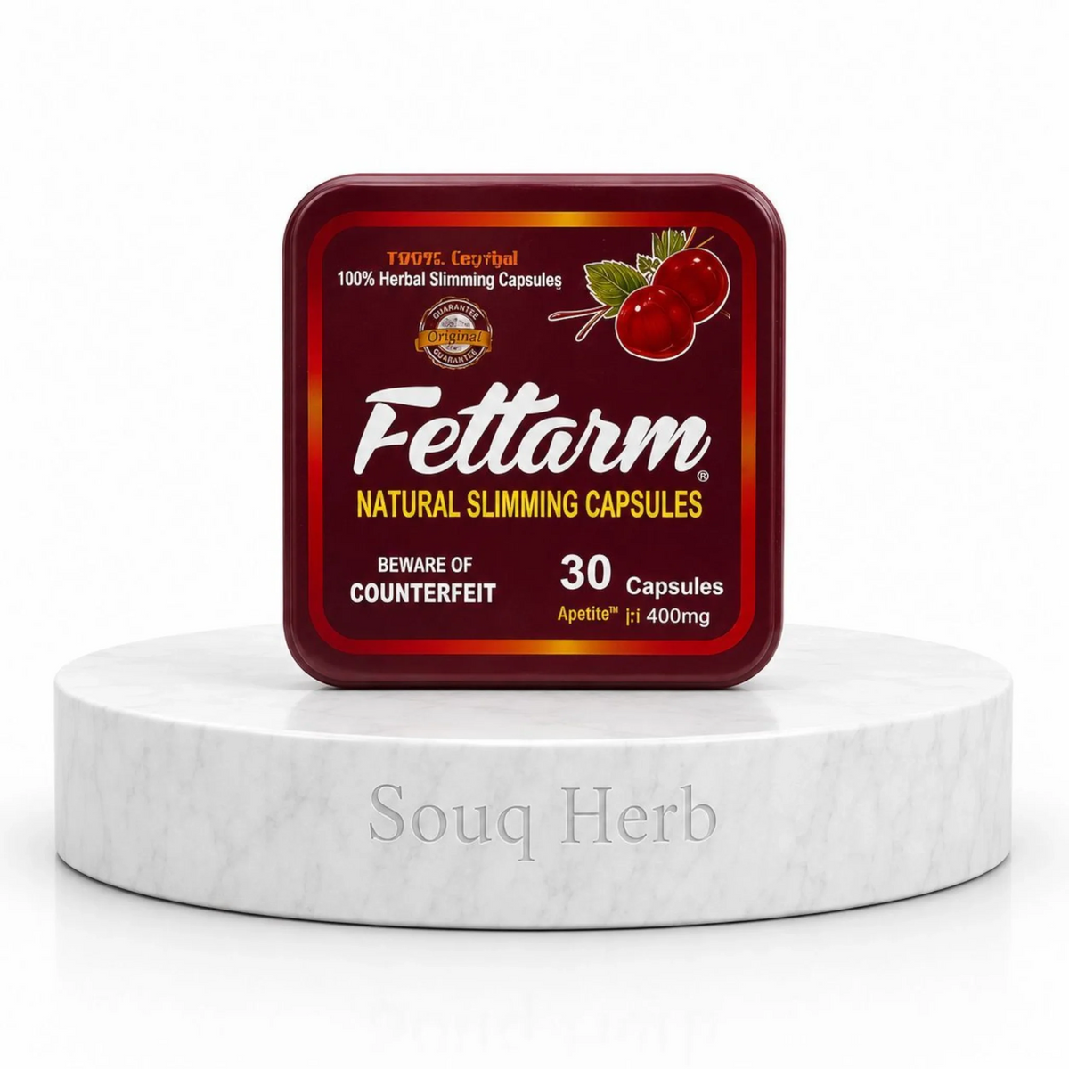 كبسولات فيتارم الطبيعية للتخسيس من سوق هيرب السعودية | Fettarm Natural Slimming Capsules from Souq Herb Saudi Arabia