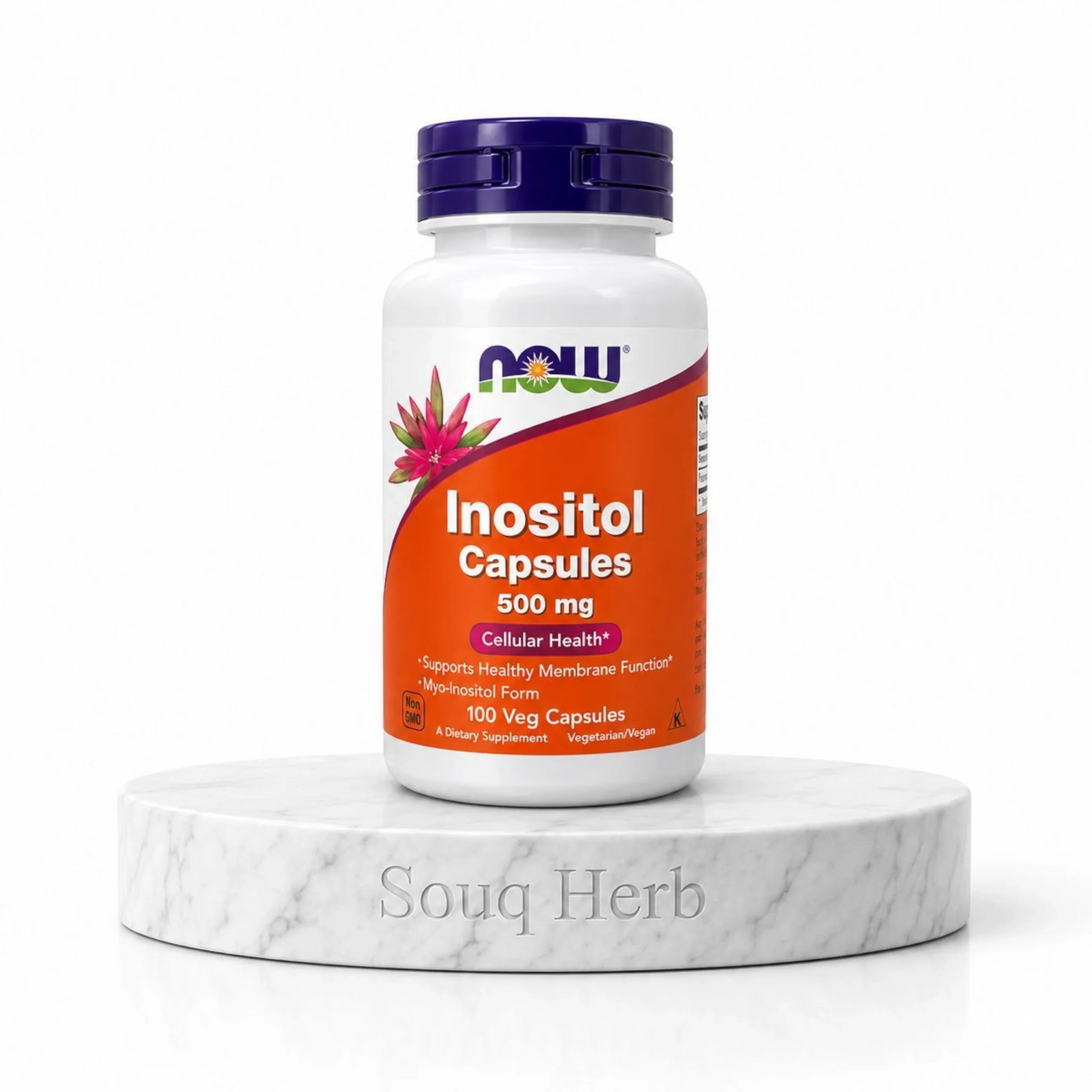 كبسولات إينوزيتول 500 ملجم ناو فودز من سوق هيرب السعودية | NOW Foods Inositol 500 mg Capsules from Souq Herb Saudi Arabia