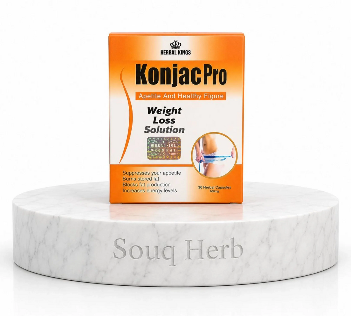 كبسولات كونجاك برو الطبيعية للتخسيس هيربال كينجز من سوق هيرب السعودية | Herbal Kings Konjac Pro Natural Slimming Capsules from Souq Herb Saudi Arabia