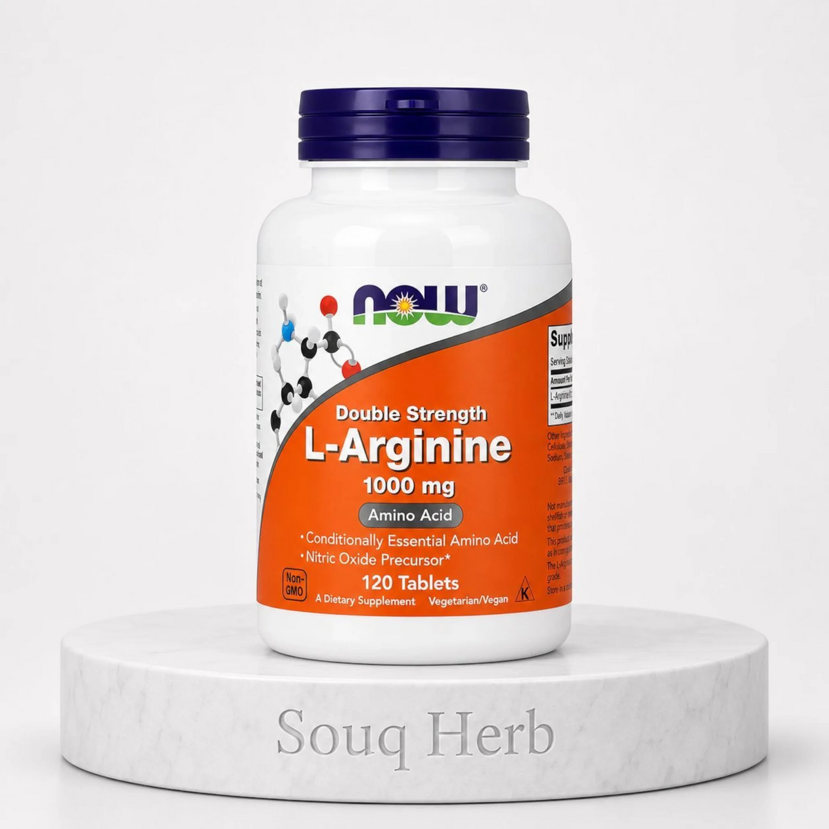 أقراص إل أرجينين 1000 ملجم 120 قرص ناو فودز من سوق هيرب السعودية | NOW Double Strength L-Arginine 1000 mg 120 Tablets from Souq Herb Saudi Arabia