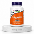 كبسولات إل أرجينين 500 ملجم 100 كبسولة نباتية ناو فودز من سوق هيرب السعودية | NOW L-Arginine 500 mg 100 Veg Capsules from Souq Herb Saudi Arabia