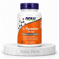 كبسولات إل تايروسين 500 ملجم 120 كبسولة ناو فودز من سوق هيرب السعودية | NOW L-Tyrosine 500 mg 120 Capsules from Souq Herb Saudi Arabia