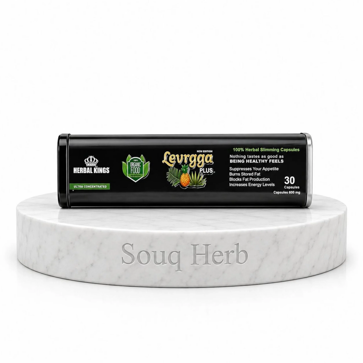 كبسولات ليفراجا بلس الطبيعية للتخسيس 30 كبسولة هيربال كينجز من سوق هيرب السعودية | Herbal Kings Levragga Plus Natural Slimming Capsules 30 Capsules from Souq Herb Saudi Arabia