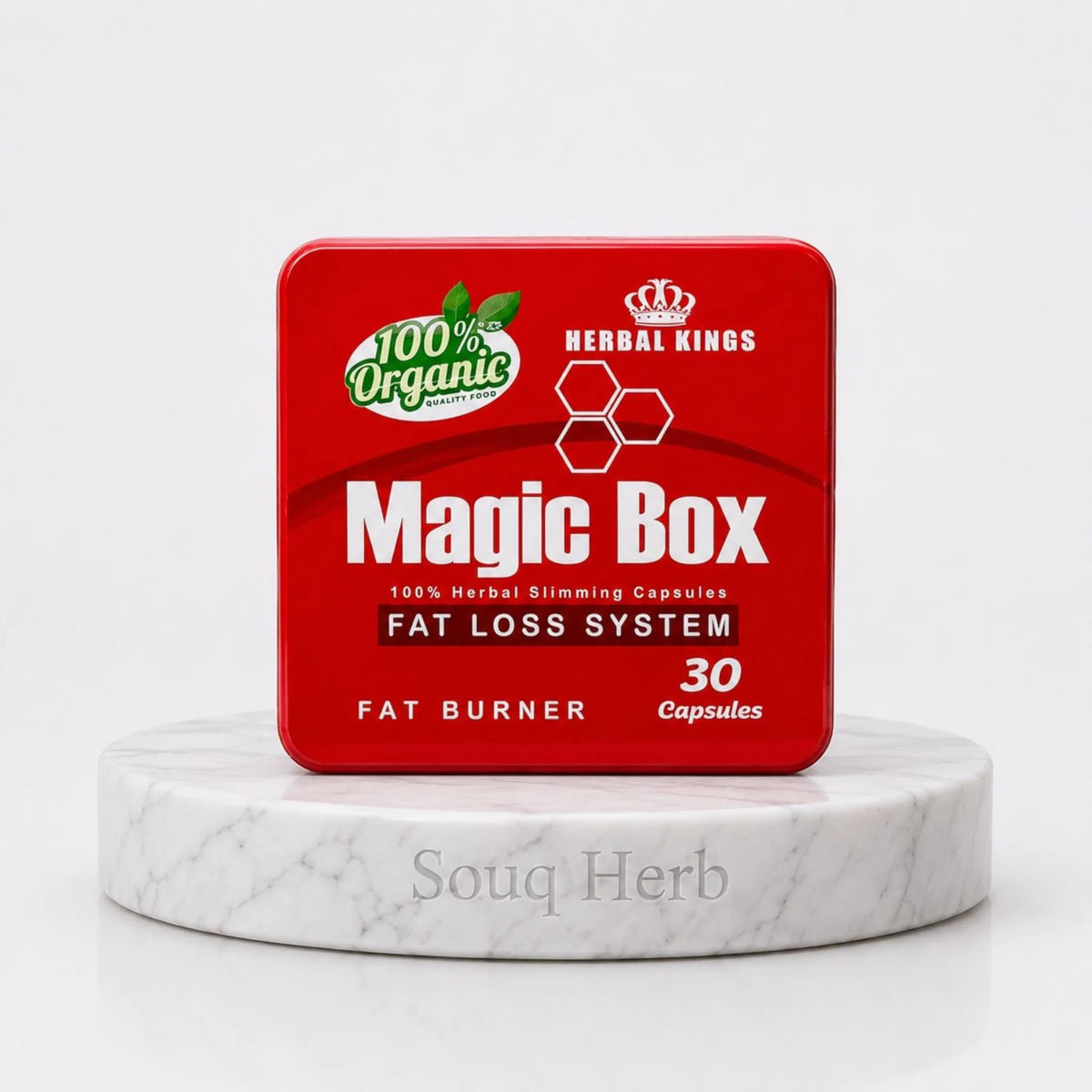 كبسولات ماجيك بوكس الطبيعية للتخسيس 30 كبسولة هيربال كينجز من سوق هيرب السعودية | Herbal Kings Magic Box Natural Slimming Capsules 30 Capsules from Souq Herb Saudi Arabia