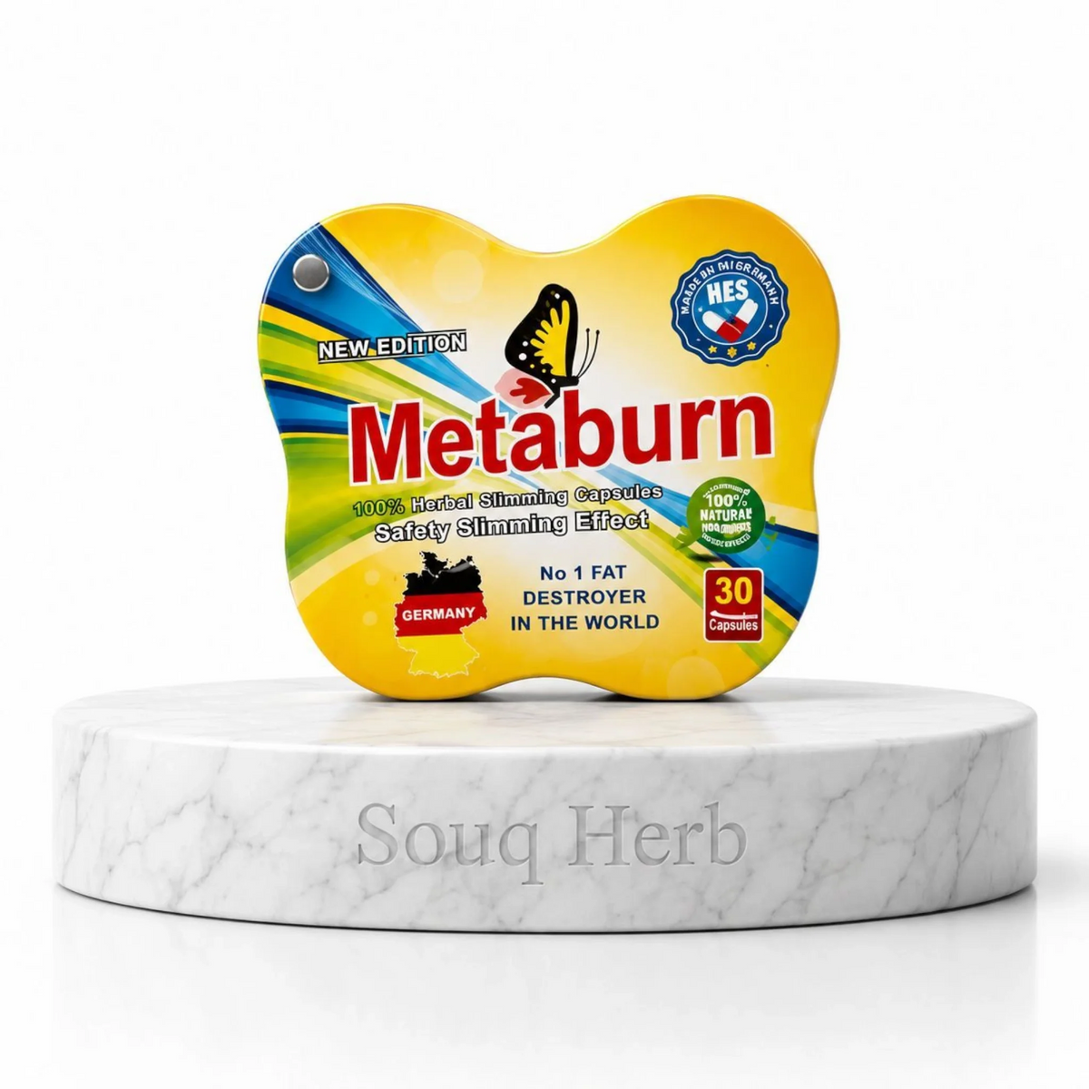 كبسولات ميتابيرن الطبيعية للتخسيس نيو إديشن من سوق هيرب السعودية | New Edition MetaBurn Natural Slimming Capsules from Souq Herb Saudi Arabia