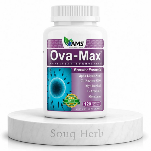 كبسولات أوفا ماكس بوستر فورمولا للنساء 120 كبسولة AMS من سوق هيرب السعودية | AMS Ova-Max Booster Formula 120 Capsules from Souq Herb Saudi Arabia