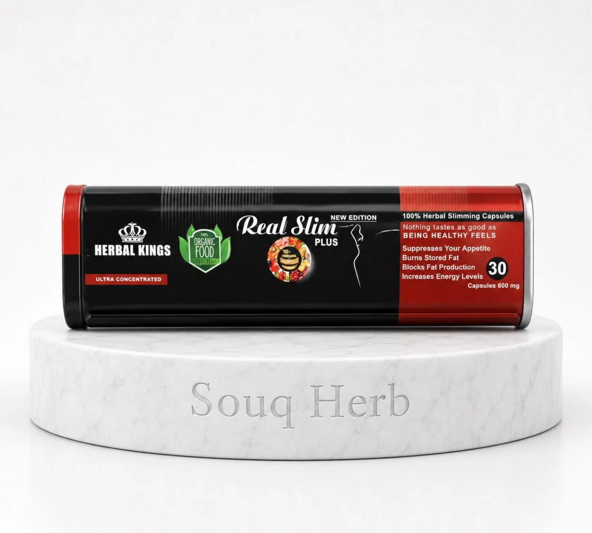 كبسولات ريال سليم بلس الطبيعية للتخسيس هيربال كينجز من سوق هيرب السعودية | Herbal Kings Real Slim Plus Natural Slimming Capsules from Souq Herb Saudi Arabia