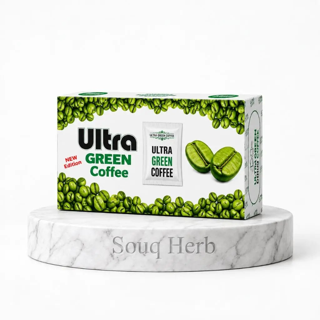 مشروب الترا جرين كوفي القهوة الخضراء الطبيعية للتخسيس أكياس من سوق هيرب السعودية | Ultra Green Coffee Natural Slimming Instant Sachets from Souq Herb Saudi Arabia