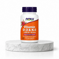 كبسولات فيتامين د3 وك2 ناو فودز من سوق هيرب السعودية | NOW Foods Vitamin D-3 & K-2 Capsules from Souq Herb Saudi Arabia