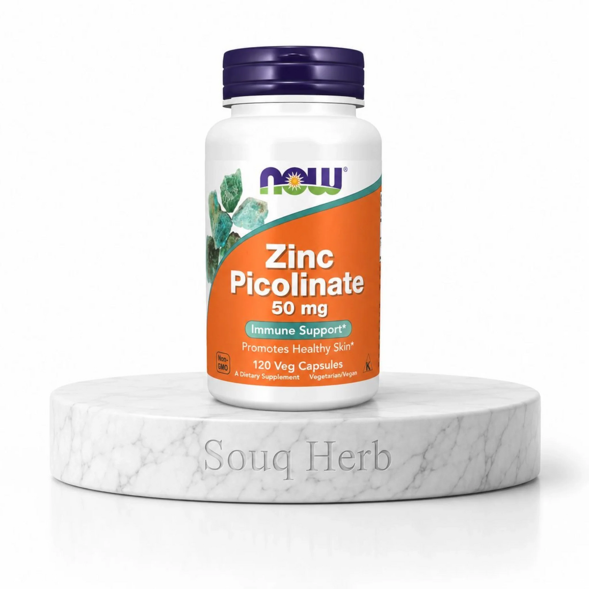 كبسولات زنك بيكولينات 50 ملجم ناو فودز من سوق هيرب السعودية | NOW Foods Zinc Picolinate 50 mg Capsules from Souq Herb Saudi Arabia