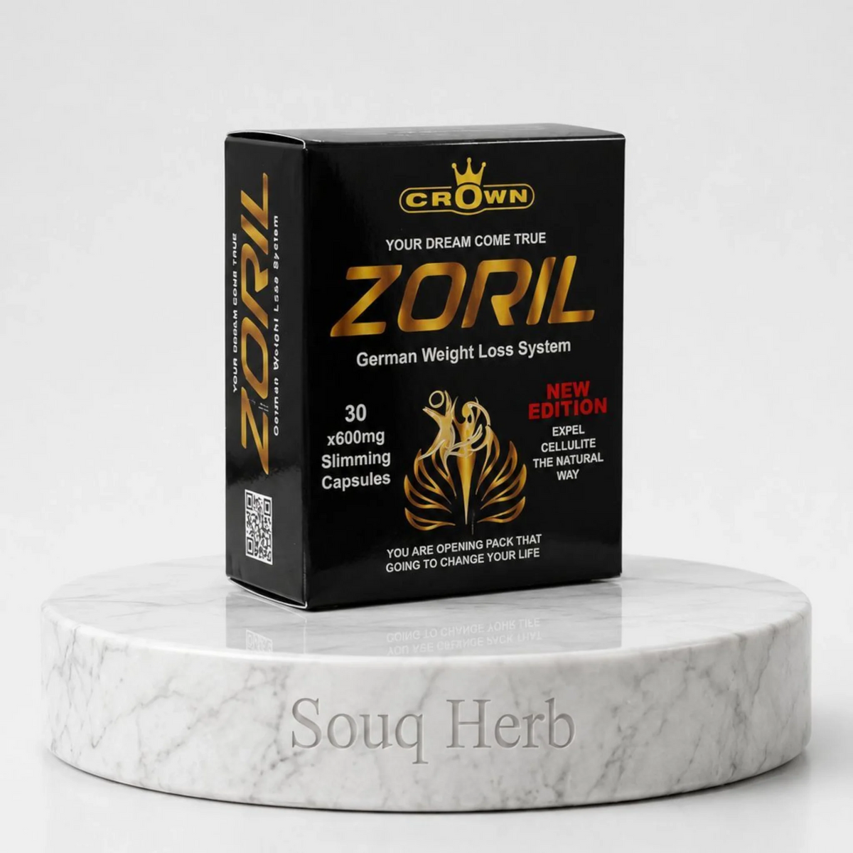كبسولات زوريل الطبيعية للتخسيس كراون من سوق هيرب السعودية | Crown Zoril Natural Slimming Capsules from Souq Herb Saudi Arabia