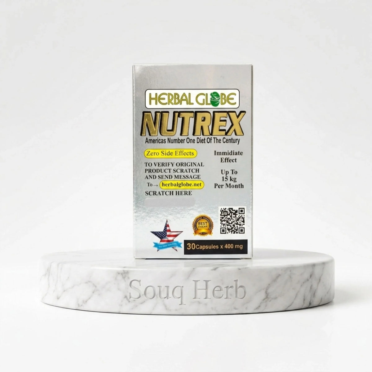 كبسولات نيوتريكس الطبيعية للتخسيس هيربال جلوب من سوق هيرب السعودية | Herbal Globe Nutrex Natural Slimming Capsules from Souq Herb Saudi Arabia