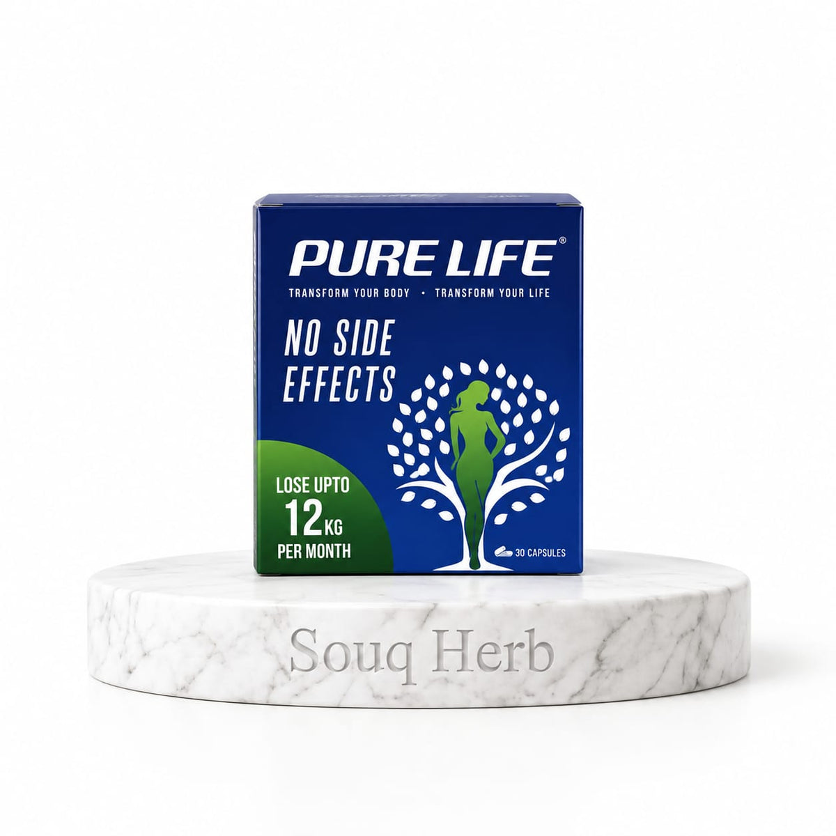 كبسولات بيور لايف الطبيعية للتخسيس 30 كبسولة من سوق هيرب السعودية | Pure Life Natural Slimming Capsules 30 Capsules from Souq Herb Saudi Arabia